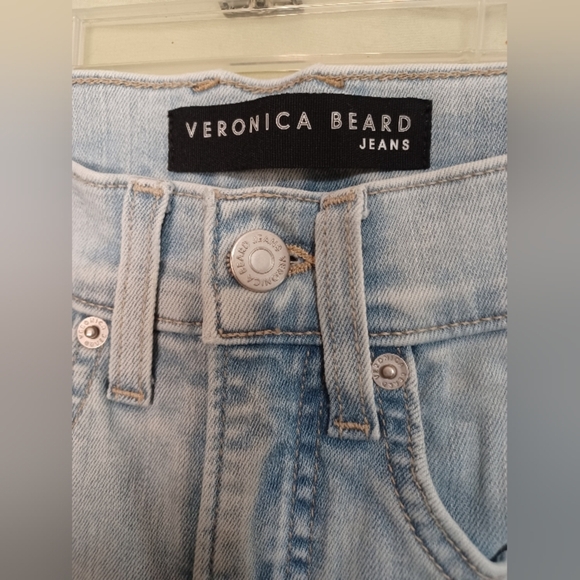 A Veronica Beard Carson Ankle Flare High Rise Denim Jeans - Picture 3 of 12